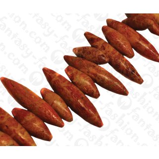 Bambus Koralle Sticks Red / ca. 10x25-45mm / 40pcs.