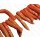 Bambus Koralle Sticks Red Orange Shiny / ca. 15x70mm / 26pcs.