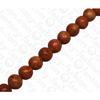 Bamboo  Coral Rund Beads Red / ca. 10mm / 40pcs.