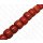 Bamboo Coral Squash Shape Red Shiny / ca. 15x20mm / 26pcs.