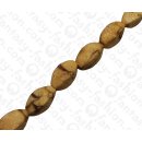 Bamboo Coral Twisted Olive Tiger / ca. 20mm / 20pcs.