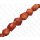 Bamboo Coral Faceted Beads Ligth Red Shiny / ca. 20x15mm / 20pcs.