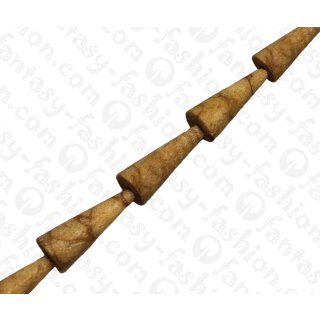 Bambus Koralle Long Cone Tiger / ca. 32mm / 12pcs.