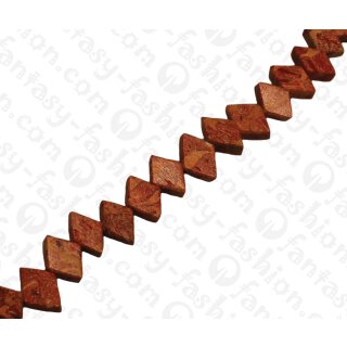 Bambus Koralle Rhombus Red / ca. 10x14mm / 40pcs.