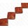 Bambus Koralle Rhombus Red / ca. 38x38x7mm / 12pcs.