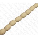 Bamboo Coral Rounded Oval White / ca. 16x12mm / 25pcs.