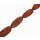 Bamboo Coral Irregular Oval Red / ca. 50x20mm / 8pcs.