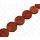 Bamboo Coral Flat Round Red / ca. 25mm / 16pcs.