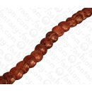 Bamboo Coral Flat Round with Slanted Drill Red / ca....