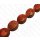 Bamboo Coral Twisted Olive Red / ca. 35x25mm / 11pcs.
