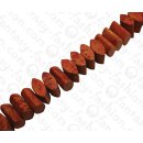 Bambus Koralle Pillow Shape with Center Drill Red / ca....