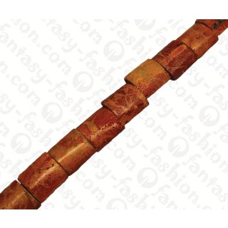 Bambus Koralle Pillow Shape Red / ca. 18x16mm / 22pcs.