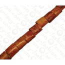 Bamboo Coral Pillow Shape Red / ca. 18x16mm / 22pcs.