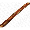 Bamboo Coral Pillow Shape Red and Tiger / ca. 25x15mm /...