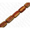 Bamboo Coral Pillow Shape Red and Tiger / ca. 28x15mm /...