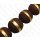 Bambus Koralle Rund Beads Brown with Gold / ca. 30mm / 13pcs.