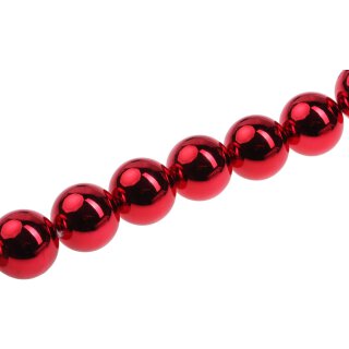 Acrylic Beads Metallic Red Round / 30mm / 13pcs.