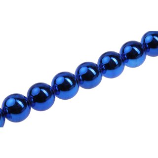 Acrylic Beads Metallic Blue Round / 30mm / 13pcs.