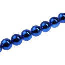 Acrylic Beads Metallic Blue Round / 30mm / 13pcs.