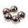 Acrylic Beads Metallic Silver Round / 36mm / 5pcs.