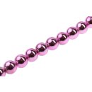 Acryl Perlen Metallic Pink Round / 23mm / 17pcs.