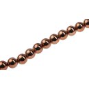Acrylic Beads Metallic Copper round / 14mm / 30pcs.
