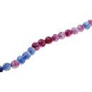 Acrylic Beads Mix-color carved round / 16mm / 25pcs.