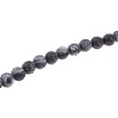 Acrylic Beads Grey carved round / 16mm / 25pcs.