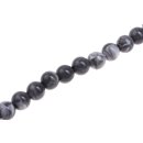 Acrylic Beads Grey-White round / 15mm / 27pcs.