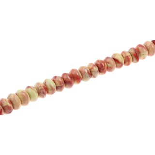 Acryl Perlen Yellow-orange faceted wheel / 8mm / 50pcs.