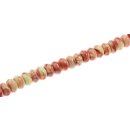 Acryl Perlen Yellow-orange faceted wheel / 8mm / 50pcs.