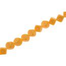 Acrylic Beads Yellow-orange with dots dice / 13mm / 30pcs.