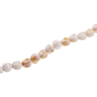 Acrylic Beads Sandshell melon / 14mm / 30pcs.