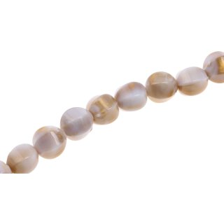 Acryl Perlen White-Gold   melon / 14mm / 30pcs.