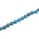 Acrylic Beads Blue-Gold melon / 14mm / 30pcs.