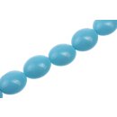 Acryl Perlen Sky blue Oval flat / 28mm / 14pcs.