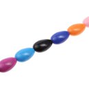Acrylic Beads Mix-color Egg / 41mm / 9pcs.