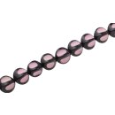 Acrylic Beads Pink-Black melon / 22mm / 18pcs.