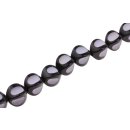 Acrylic Beads Purple Ash -Black melon / 22mm / 18pcs.