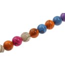 Acrylic Beads mix-color round / 25mm / 16pcs.