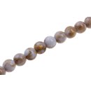 Acrylic Beads Gold-White round / 20mm / 21pcs.