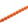 Acrylic Beads Orange round / 20mm / 21pcs.