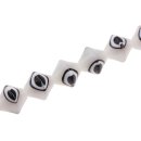 Acryl Perlen White & Black design double cone / 25mm...