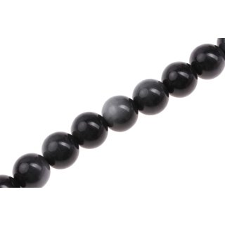 Acrylic Beads Black  round / 17mm / 24pcs.