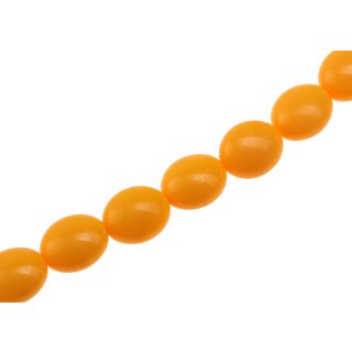 Acrylic Beads Bright orange Oval / 20mm / 20pcs.