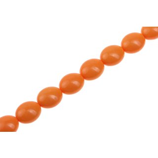 Acrylic Beads orange Oval / 20mm / 20pcs.