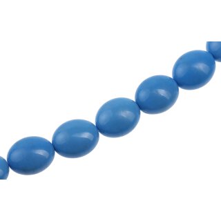 Acrylic Beads blue Oval / 20mm / 20pcs.