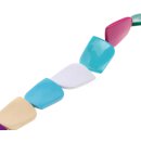 Acryl Perlen mix-color Irregular / 43mm / 9pcs.