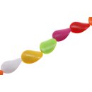 Acryl Perlen mix-color twisted / 35mm / 11pcs.