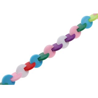 Acrylic Beads mix-color  / 13mm / 45pcs.